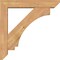 Ekena Millwork Imperial Slat Smooth Bracket w/ Offset Brace, Western Red Cedar, 5 1/2"W x 28"D x 28"H BKT0604X28X28IMP06SWR - alternate 3